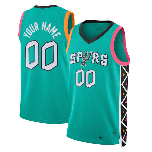 Custom S.Antonio Spurs Unisex Swingman Custom Jersey  City Edition Stitched Basketball Jersey