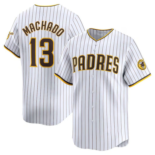 San Diego Padres #13 Manny Machado Home Limited Player Jersey - White Stitched Baseball Jersey