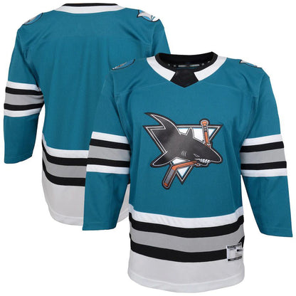 SJ.Sharks 30th Anniversary Premier Jersey Teal Stitched American Hockey Jersey UNEC