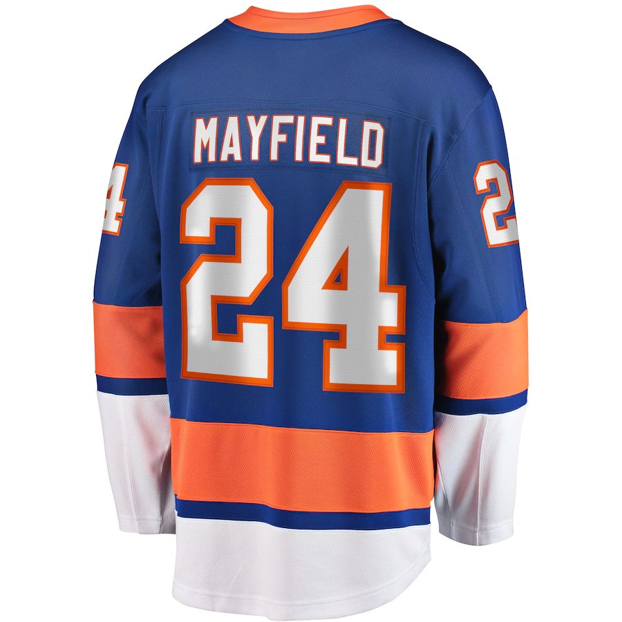 NY.Islanders #24 Scott Mayfield Fanatics Branded Breakaway Jersey Royal Stitched American Hockey Jersey UNEC