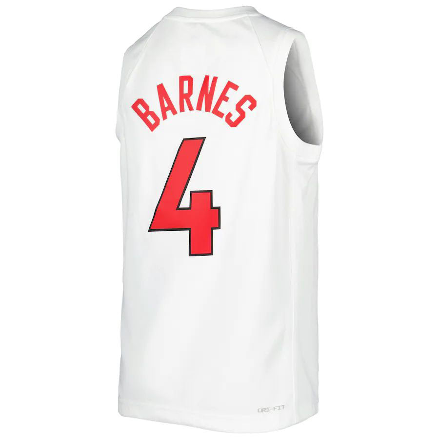 T.Raptors #4 Scottie Barnes  Swingman Player Jersey  White Association Edition Stitched American Basketball Jersey UNEC