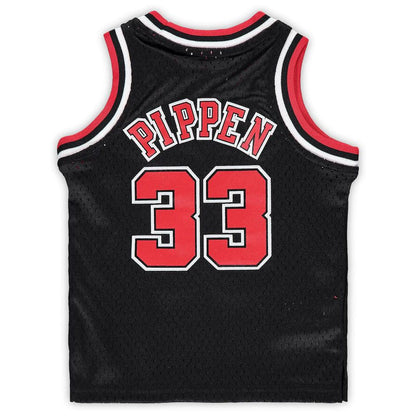 C.Bulls #33 Scottie Pippen Mitchell & Ness Infant Retired Player Jersey Black Stitched American Basketball Jersey UNEC