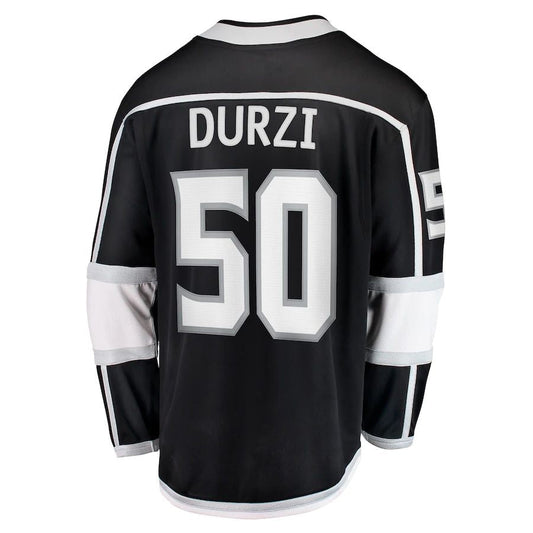LA.Kings #50 Sean Durzi Fanatics Branded Home Breakaway Player Jersey Black Stitched American Hockey Jersey UNEC