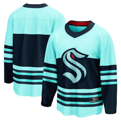 S.Kraken Fanatics Branded Special Edition 2.0 Breakaway Blank Jersey Teal Stitched American Hockey Jersey UNEC