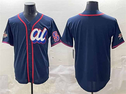 Seattle Mariners American League Blank Navy 2025 All-Star Edition Limited Stitched Baseball Jersey