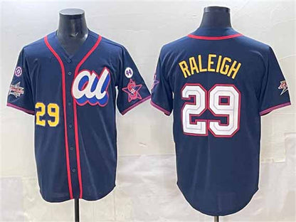 Seattle Mariners American League #29 Cal Raleigh Navy 2025 All-Star Edition V3 Limited Stitched Baseball Jersey