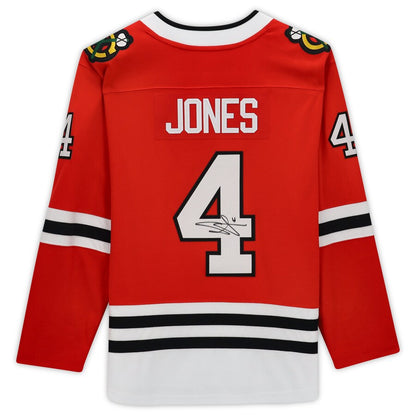 C.Blackhawks #4 Seth Jones Fanatics Authenti Autographed Fanatics Breakaway Jersey Red Stitched American Hockey Jersey UNEC