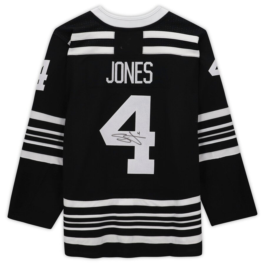 C.Blackhawks #4 Seth Jones Fanatics Authenti Autographed Alternate Authentic Jersey Black Stitched American Hockey Jersey UNEC