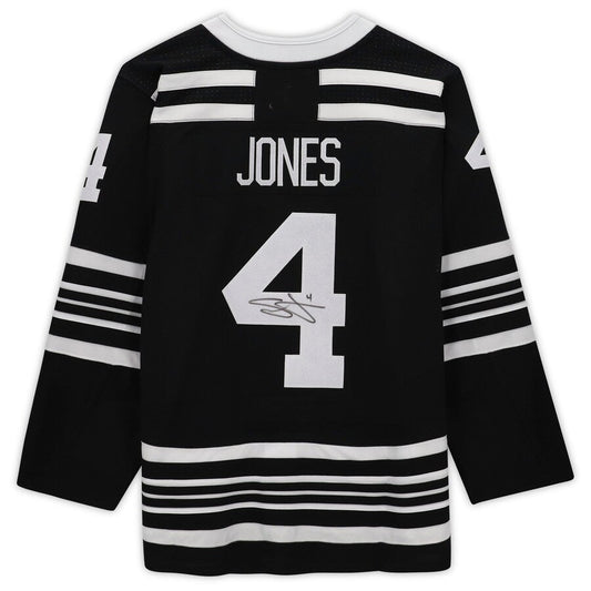 C.Blackhawks #4 Seth Jones Fanatics Authenti Autographed Alternate Authentic Jersey Black Stitched American Hockey Jersey UNEC