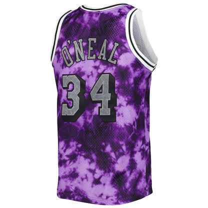 LA.Lakers #34 Shaquille O'Neal  Mitchell & Ness 1996-97 Galaxy Swingman Jersey Purple Stitched American Basketball Jersey UNEC