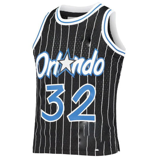 O.Magic #32 Shaquille O'Neal Mitchell & Ness Preschool Hardwood Classics Throwback Team Jersey  Black Stitched American Basketball Jersey UNEC