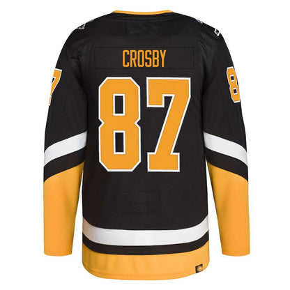 P.Penguins #87 Sidney Crosby 2021-22 Alternate Primegreen Authentic Pro Player Jersey  Black Stitched American Hockey Jersey UNEC