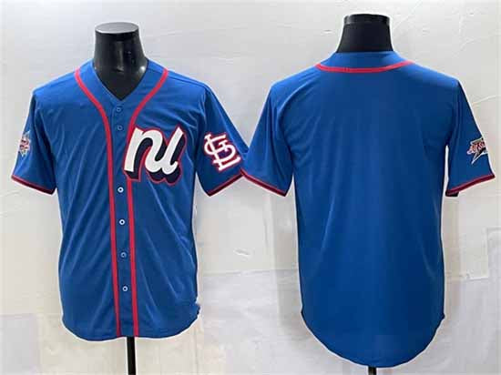 St. Louis Cardinals National League Blank Blue 2025 All-Star Edition Limited Stitched Baseball Jersey