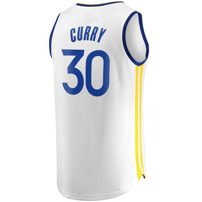 G.State Warriors #30 Stephen Curry Fanatics Branded Fast Break Replica Player Jersey White Association Edition Stitched American Basketball Jersey UNEC