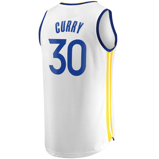 G.State Warriors #30 Stephen Curry Fanatics Branded Fast Break Replica Player Jersey White Association Edition Stitched American Basketball Jersey UNEC