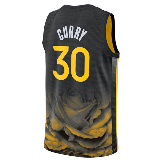 G.State Warriors #30 Stephen Curry Unisex 202223 Swingman Jersey City Edition Black Stitched American Basketball Jersey UNEC
