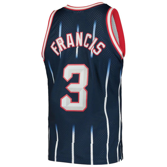 H.Rockets #3 Steve Francis Mitchell & Ness 1999-2000 Hardwood Classics Swingman Player Jersey Navy Stitched American Basketball Jersey UNEC