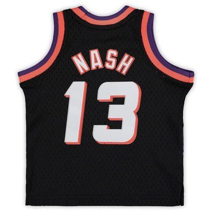 P.Suns #13 Steve Nash Mitchell & Ness Infant 1996-97 Hardwood Classics Retired Player Jersey Black Stitched American Basketball Jersey UNEC