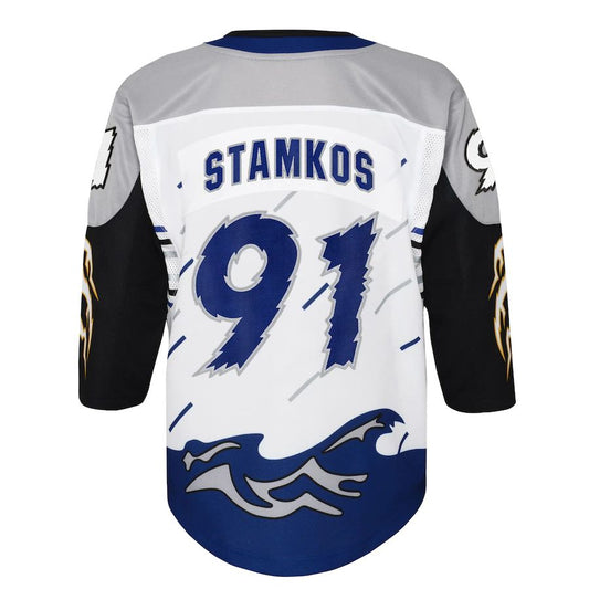 TB.Lightning #91 Steven Stamkos Special Edition 2.0 Premier Player Jersey White Stitched American Hockey Jersey UNEC