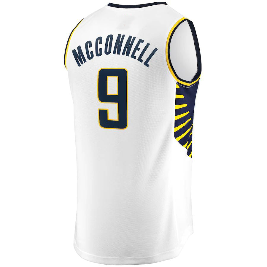 IN.Pacers #9 T.J. McConnell Fanatics Branded Fast Break Player Replica Jersey Association Edition White Stitched American Basketball Jersey UNEC