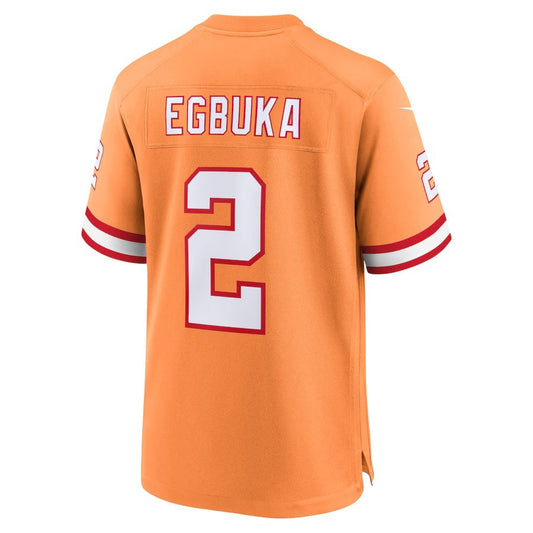 TB.Buccaneers #2 Emeka Egbuka Creamsicle Alternate 2 Game American Football Jerseys CustomName