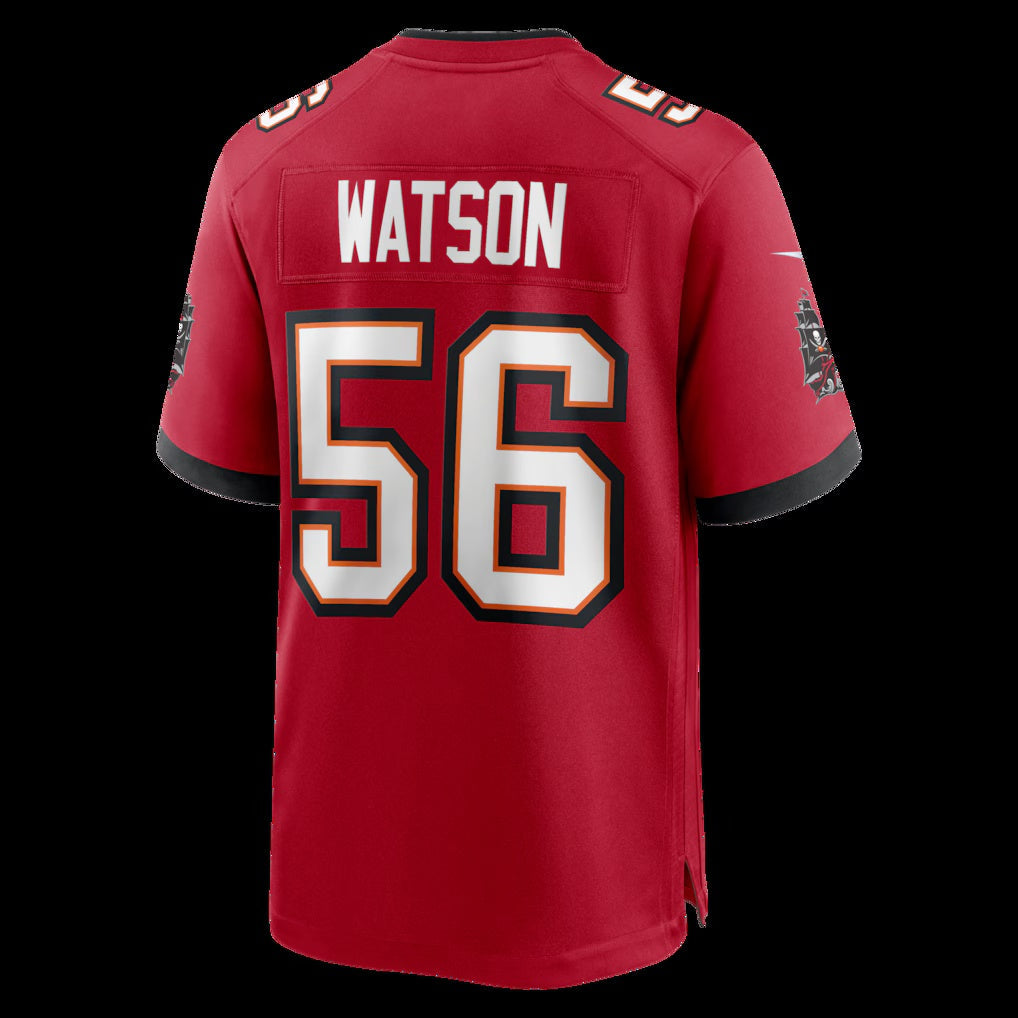 TB.Buccaneers #56 Desmond Watson Red Team Game American Football Jerseys CustomName