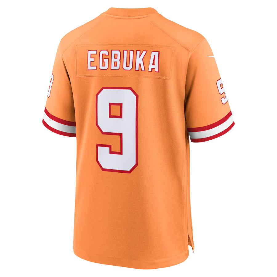 TB.Buccaneers #9 Emeka Egbuka Creamsicle 50th Season Game American Football Jerseys