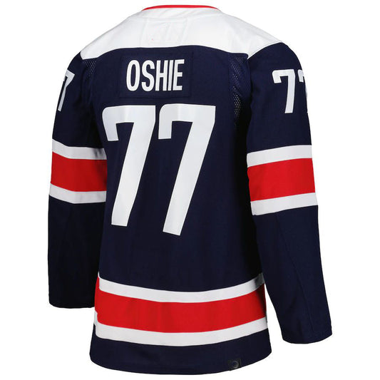 W.Capitals #77 TJ Oshie Primegreen Authentic Pro Alternate Player Jersey Navy Stitched American Hockey Jersey UNEC