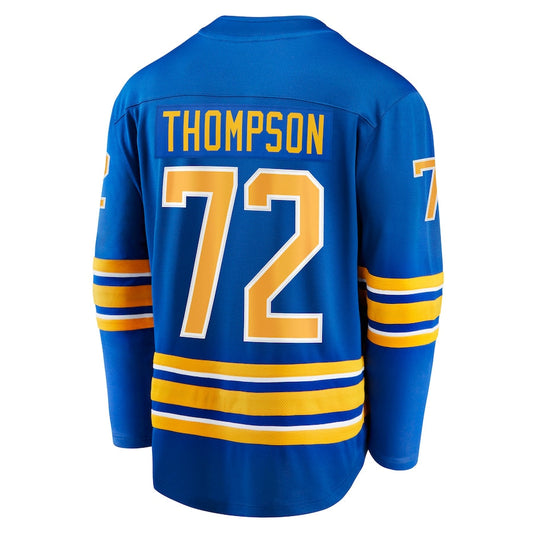 B.Sabres #72 Tage Thompson Fanatics Branded Home Breakaway Player Jersey Royal Stitched American Hockey Jersey UNEC