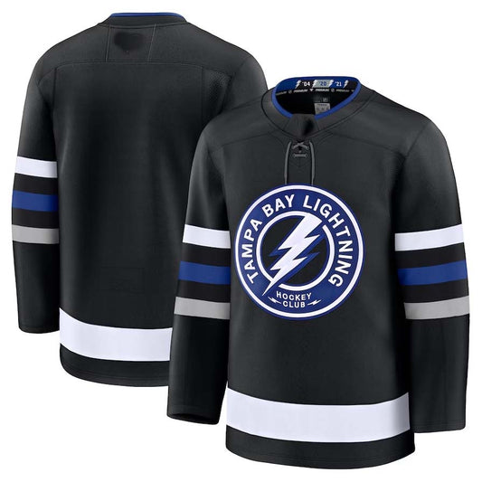 TB.Lightning Fanatics Alternate Premium Jersey - Black Stitched American Hockey Jersey UNEC