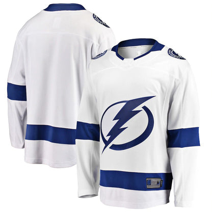 TB.Lightning Fanatics Branded Breakaway Away Jersey  White Stitched American Hockey Jersey UNEC