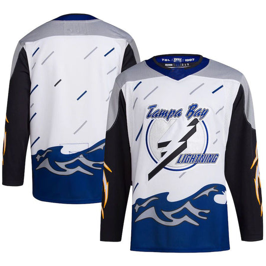 TB.Lightning Reverse Retro 2.0 Authentic Blank Jersey White Stitched American Hockey Jersey UNEC