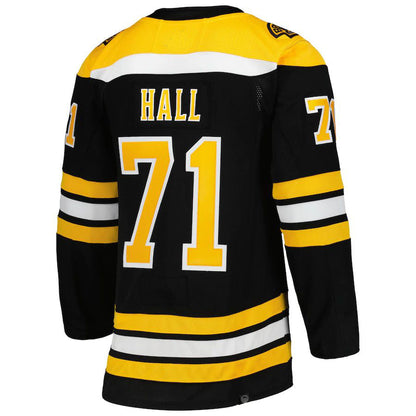 B.Bruins #71 Taylor Hall Primegreen Authentic Pro Home Player Jersey  Black Stitched American Hockey Jersey UNEC