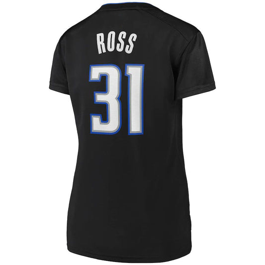 O.Magic #31 Terrence Ross Fanatics Branded Women's Fast Break Road Player Jersey Black Stitched American Basketball Jersey UNEC