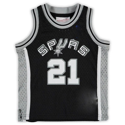 S.Antonio Spurs #21 Tim Duncan Mitchell & Ness Infant Retired Player Jersey Black Stitched American Basketball Jersey UNEC