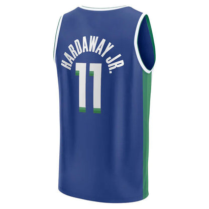 D.Mavericks #11 Tim Hardaway Jr Fanatics Branded 2022-23 Fastbreak Jersey City Edition Blue Stitched American Basketball Jersey UNEC