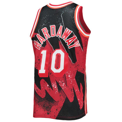M.Heat #10 Tim Hardaway Mitchell & Ness Hardwood Classics 1996-97 Hyper Hoops Swingman Jersey Scarlet Stitched American Basketball Jersey UNEC