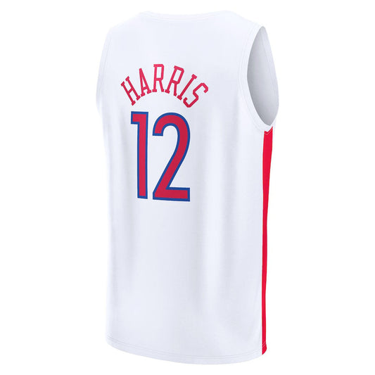 PH.76ers #12 Tobias Harris  Fanatics Branded 2022-23 Fastbreak Jersey City Edition White Stitched American Basketball Jersey UNEC