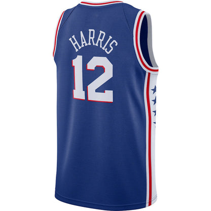 PH.76ers #12 Tobias Harris 2020-21 Swingman Jersey Royal Icon Edition Stitched American Basketball Jersey UNEC