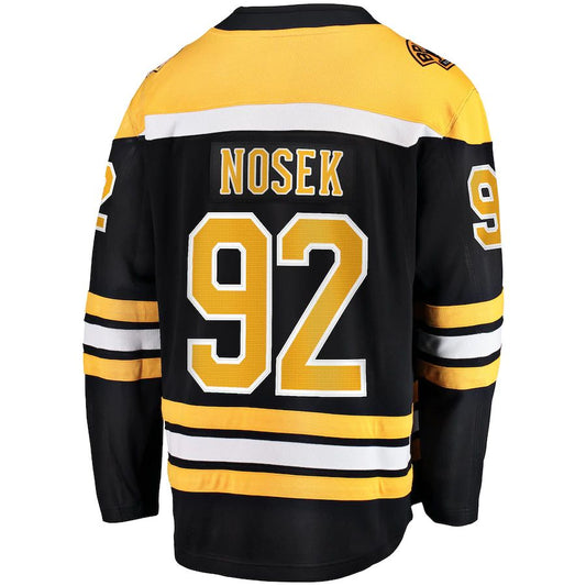 B.Bruins #92 Tomas Nosek Fanatics Branded Home Breakaway Player Jersey Black Stitched American Hockey Jersey UNEC