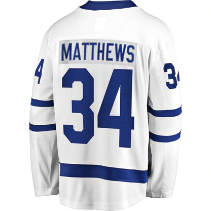 T.Maple Leafs #34 Auston Matthews Fanatics Branded Away Premier Breakaway Player Jersey White  Stitched American Hockey Jersey UNEC