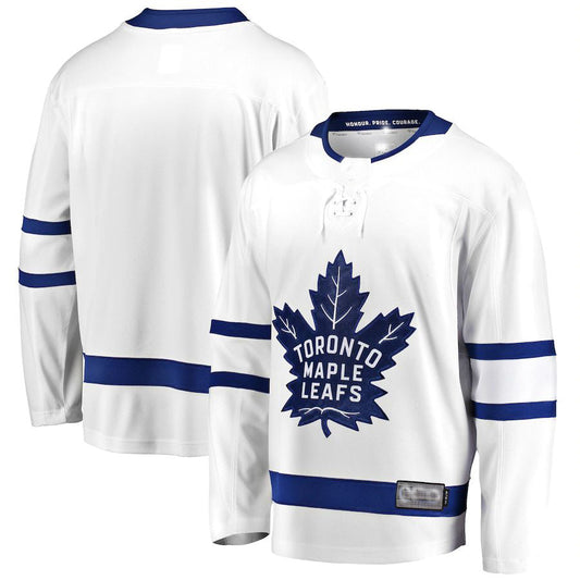 T.Maple Leafs Fanatics Branded Breakaway Away Jersey White Stitched American Hockey Jersey UNEC