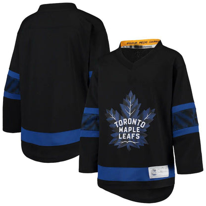 T.Maple Leafs Alternate Replica Team Jersey Black Stitched American Hockey Jersey UNEC