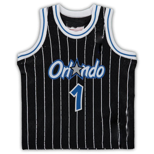 O.Magic #1 Tracy McGrady Mitchell & Ness Infant 2003-04 Hardwood Classics Retired Player Jersey  Black Stitched American Basketball Jersey UNEC