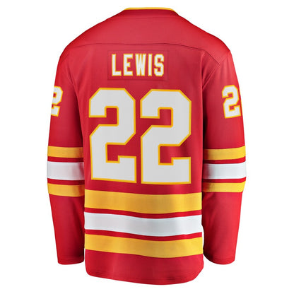 C.Flames #22 Trevor Lewis Fanatics Branded Home Breakaway Player Jersey Red Stitched American Hockey Jersey UNEC