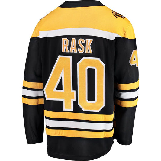 B.Bruins #40 Tuukka Rask Fanatics Branded Breakaway Player Jersey Black Stitched American Hockey Jersey UNEC