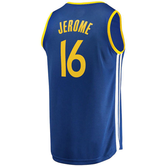 G.State Warriors #16 Ty Jerome Fanatics Branded 2022-23 Fast Break Replica Player Jersey Icon Blue Stitched American Basketball Jersey UNEC