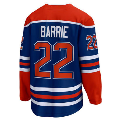 E.Oilers #22 Tyson Barrie Fanatics Branded Home Breakaway Player Jersey Royal Stitched American Hockey Jersey UNEC