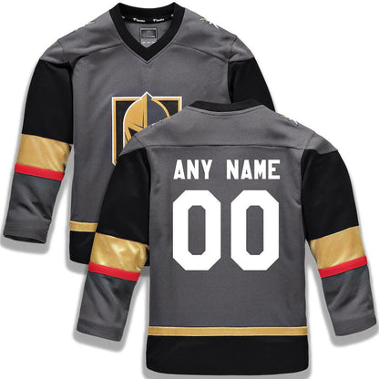 Custom V.Golden Knights Fanatics Branded Alternate Replica Jersey Gray Stitched American Hockey Jersey UNEC