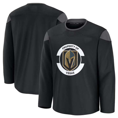 V.Golden Knights Fanatics Team Practice Jersey - Black Stitched American Hockey Jersey UNEC